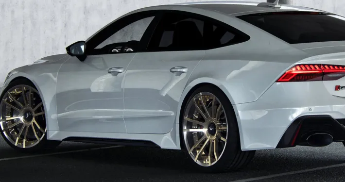 FIWE wheels on Audi RS7 C8 sideview left