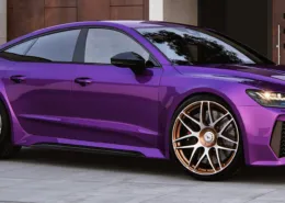 Audi RS7 C8 with wheels and power upgrade sidewall