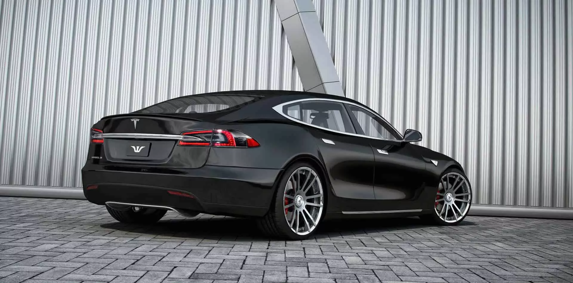 Tesla Tuning with handcrafted wheels and suspension