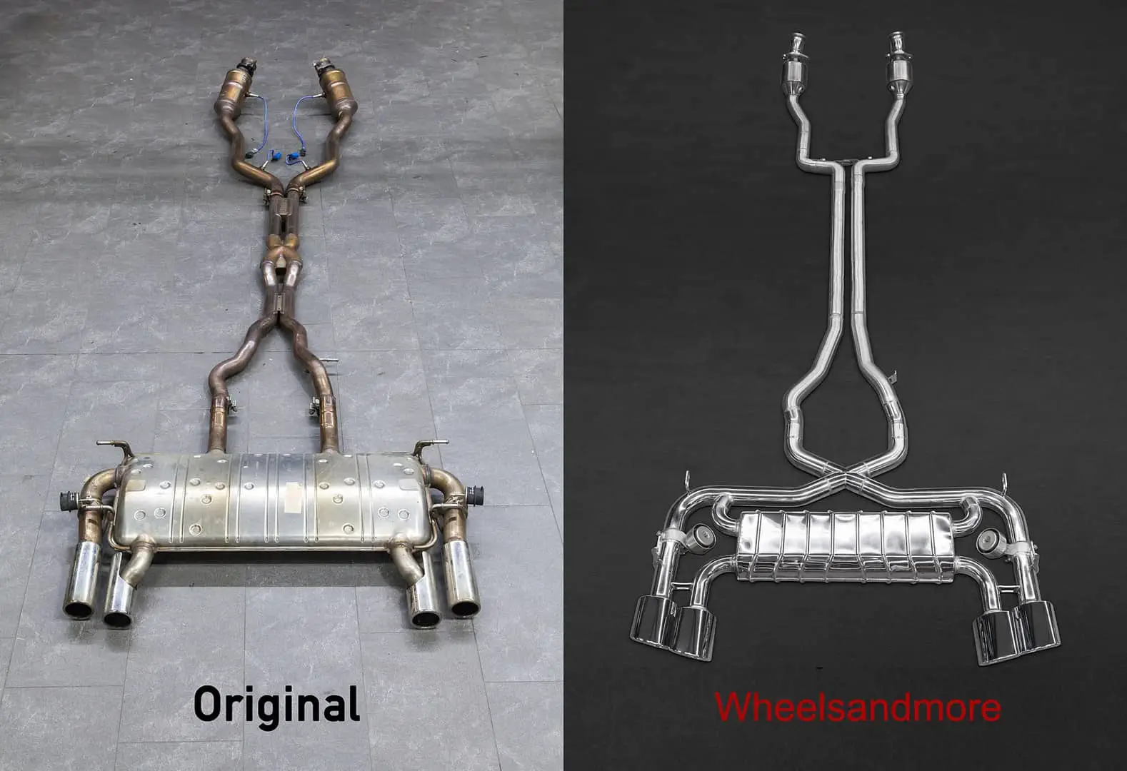 Jaguar F Type exhaust with TUV approvement Wheelsandmore
